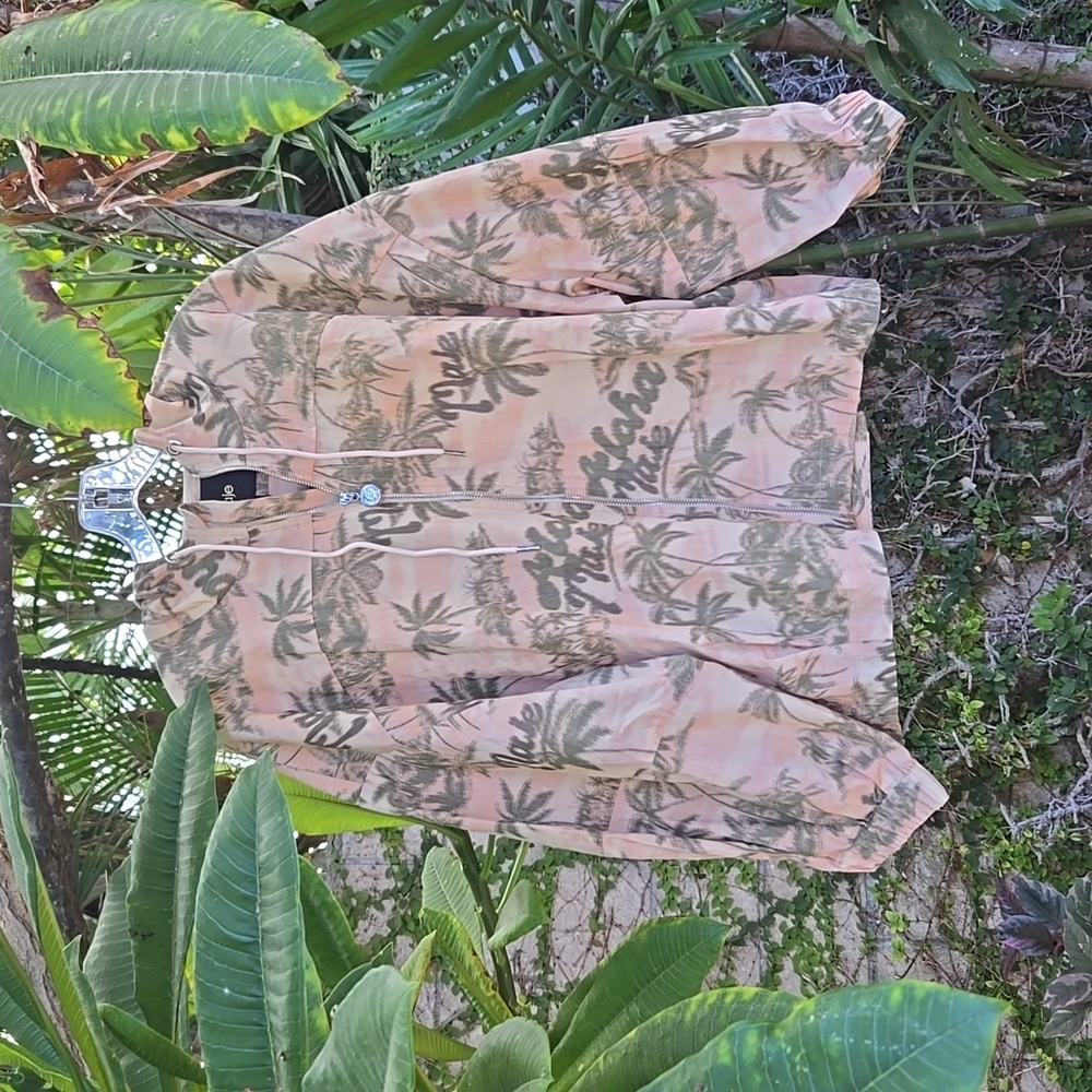 Maje Aloha Printed Hooded Jacket